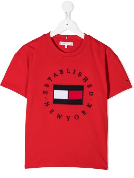 Tommy Hilfiger Junior футболка с вышитым логотипом