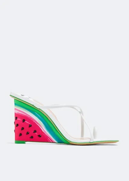 Сандалии SOPHIA WEBSTER Brooke Watermelon wedge sandals, белый