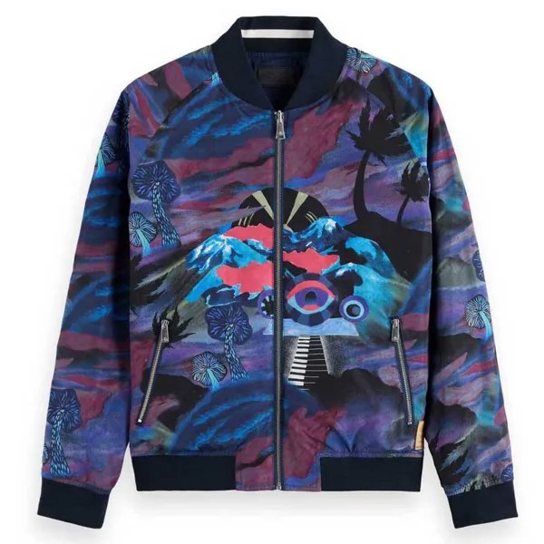 Куртка Scotch & Soda Reversible Bomber, разноцветный