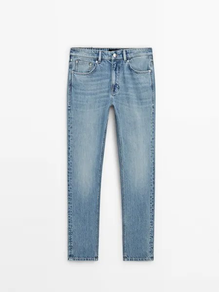 Зауженные джинсы Massimo Dutti, индиго