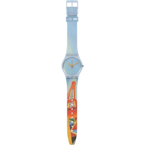 Наручные часы swatch Eiffel, голубой