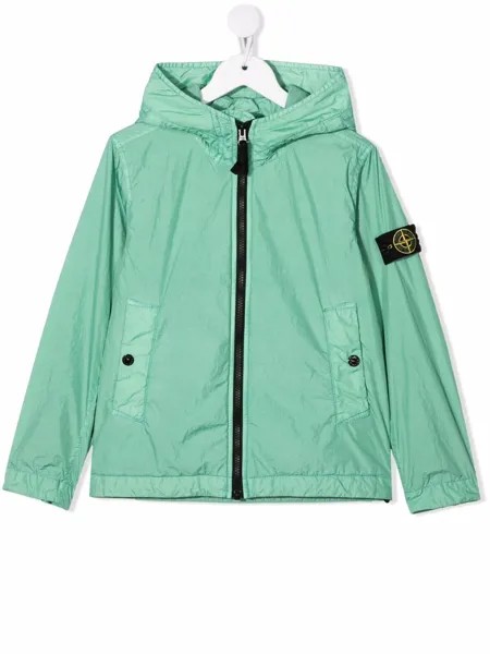 Stone Island Junior легкая куртка с нашивкой-логотипом