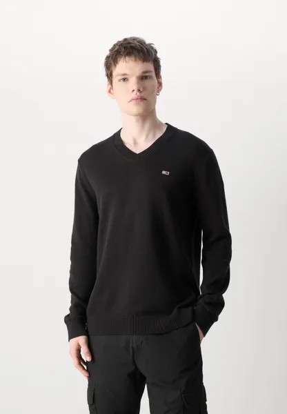 Джемпер V NECK SWEATER Tommy Hilfiger, черный