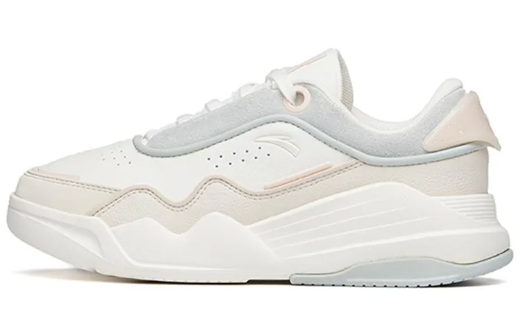 Кроссовки ANTA Skateboard Shoes Women's Low-Top Ivory White/Muddy Sand Gray