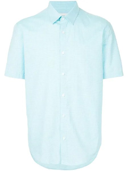 Cerruti 1881 рубашка в клетку с закругленным краем