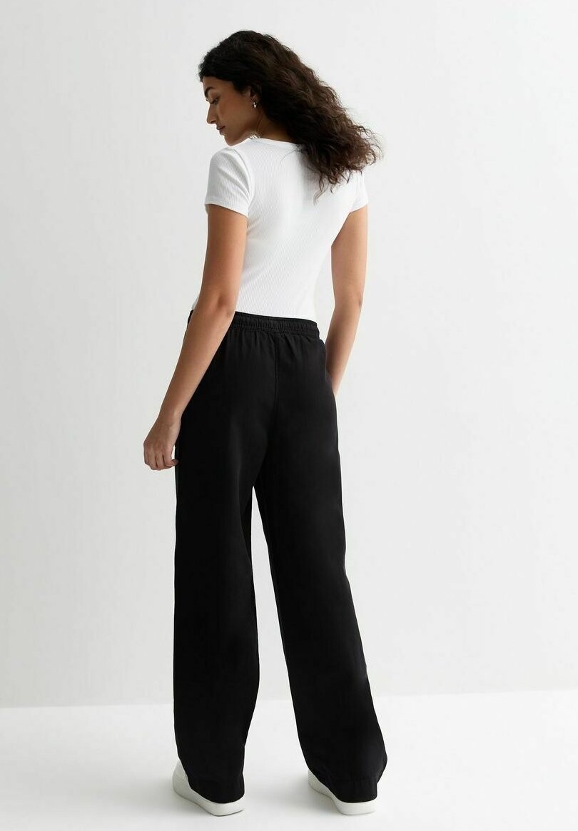 Брюки TWILL WIDE LEG New Look, черный