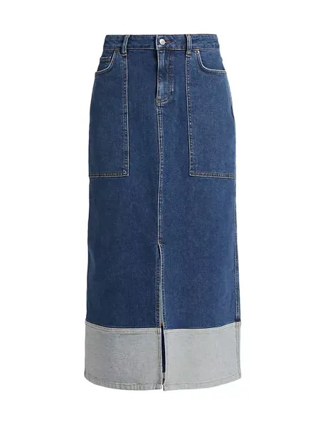 Джинсовая юбка-миди Vicky Ba&Sh, цвет blue jeans