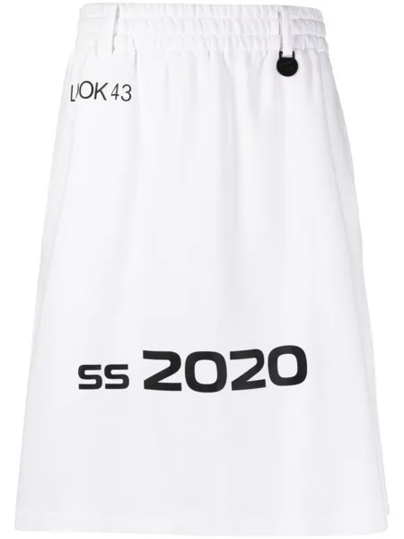 Xander Zhou шорты-парео SS 2020, белый