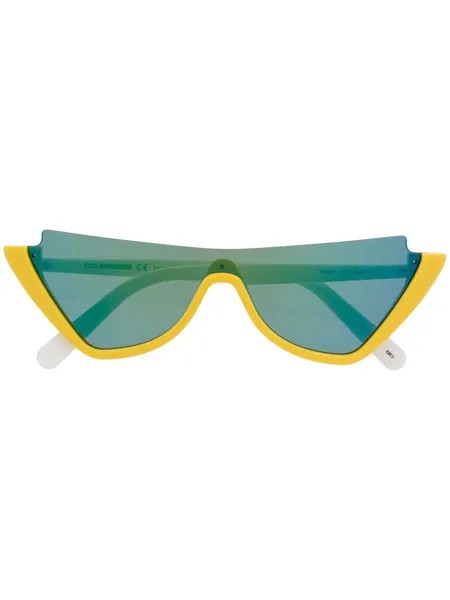 Courrèges Eyewear солнцезащитные очки в оправе 'кошачий глаз'