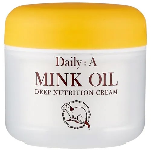 Deoproce Daily: A Mink Oil Deep Nutrition Cream Крем для лица с маслом норки, 50 г