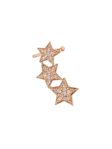 ALINKA серьга-кафф Stasia из розового золота с бриллиантами