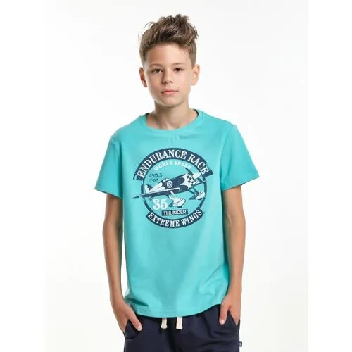 Футболка Mini Maxi, размер 152, бирюзовый