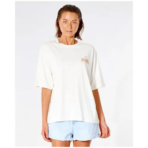 Футболка Rip Curl SURF TOUR HERITAGE FIT TEE, Пол Женский, цвет 3021 BONE, размер S