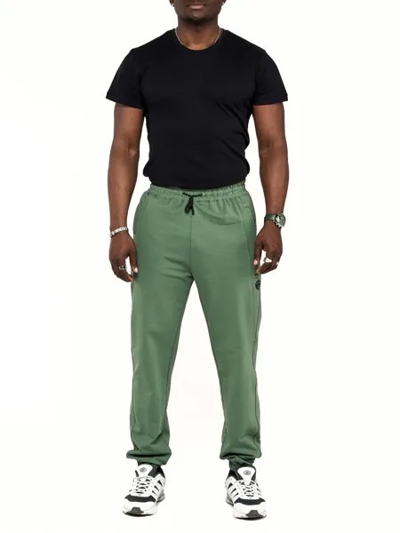 Спортивные брюки мужские NoBrand AD006 зеленые 58 RU