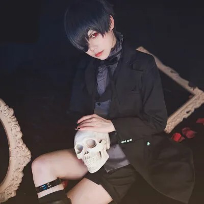 Ботинки в стиле аниме «Темный дворецкий Ciel Phantomhive Косплэй костюм дьявола Для мужчин милые девушки Childe Kawaii в стиле 