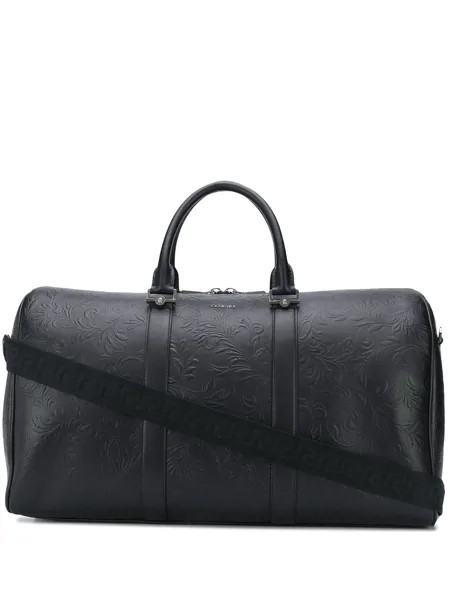 Versace дорожная сумка с тиснением Barocco