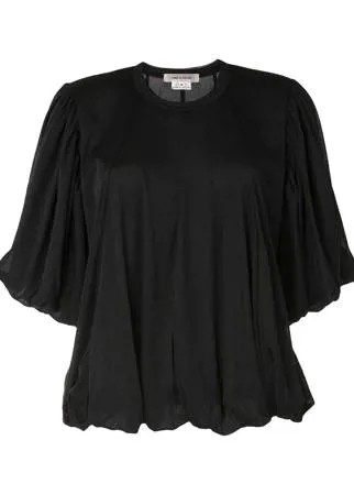 Comme Des Garçons блузка свободного кроя с драпировкой
