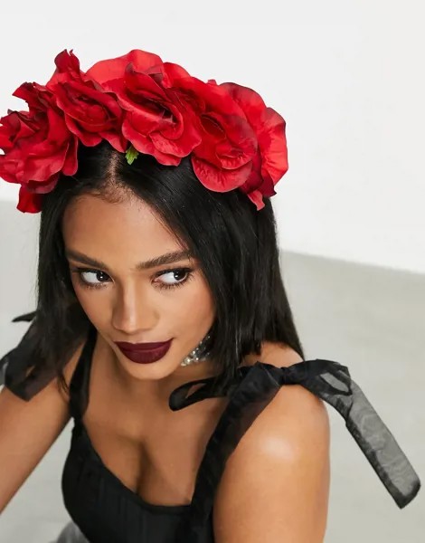 Красный ободок на голову для Хэллоуина ASOS DESIGN