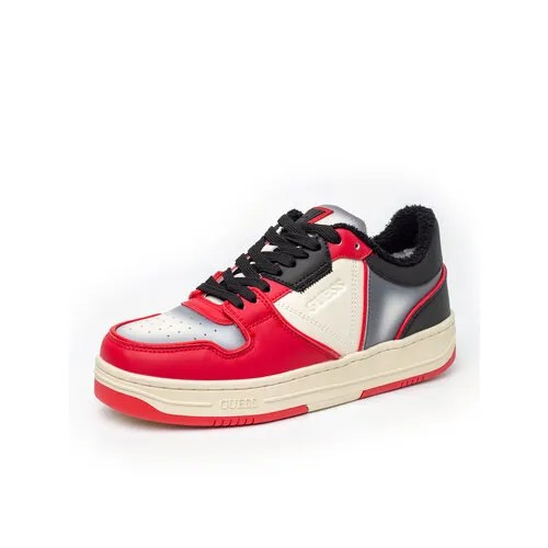 Полуботинки GUESS, размер 45, красный, бежевый