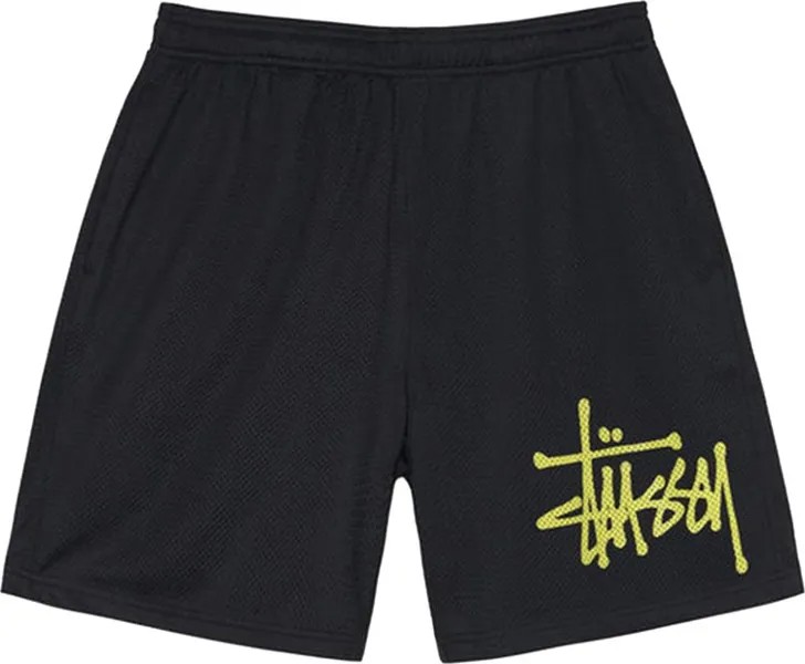 Шорты Stussy Big Basic Mesh Short 'Black', черный