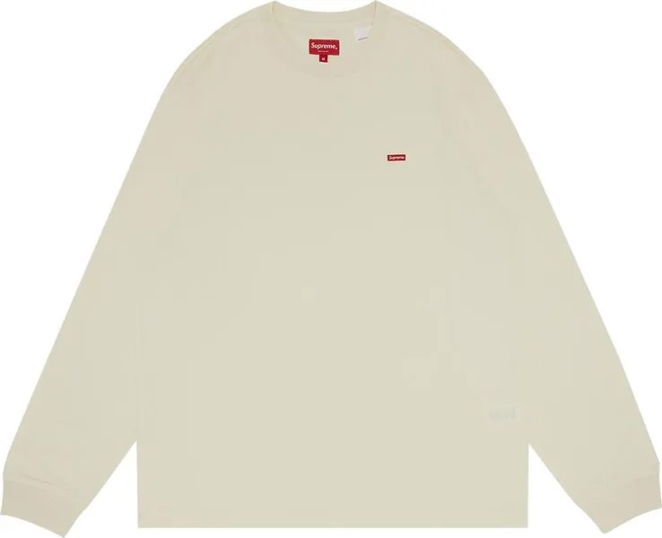 Лонгслив Supreme Small Box Long-Sleeve Tee 'Natural', кремовый