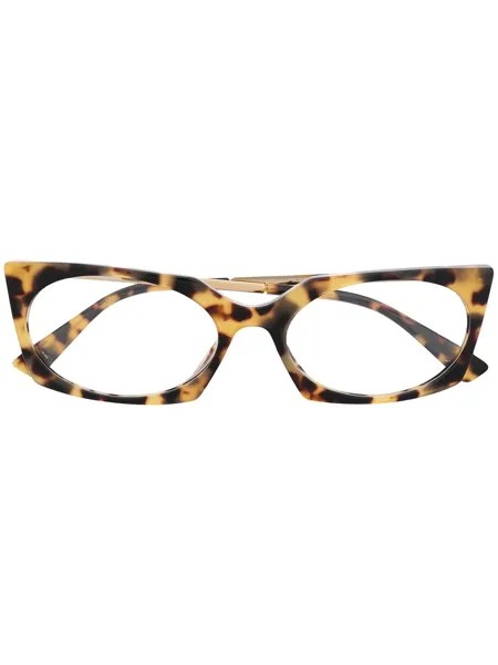 Moschino Eyewear очки в оправе 'кошачий глаз' черепаховой расцветки