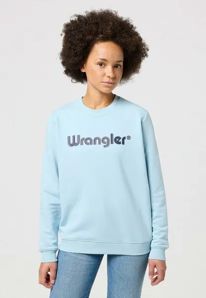 Толстовка CREW Wrangler, синий деним