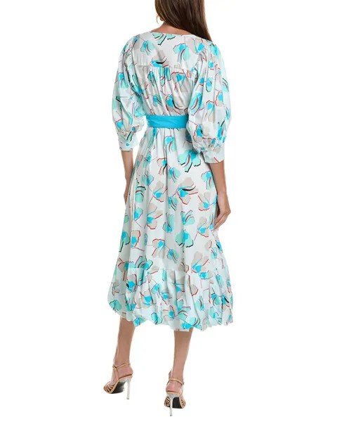 Платье с запахом Diane von Furstenberg Roxanna, синий