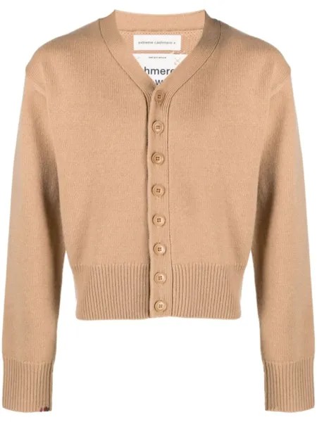 Extreme cashmere кашемировый кардиган, нейтральный цвет