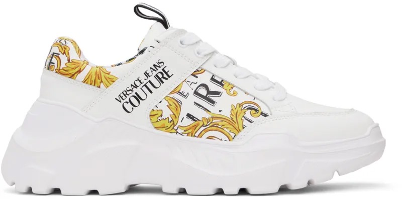 Кроссовки Speedtrack White Chain Couture Versace Jeans Couture