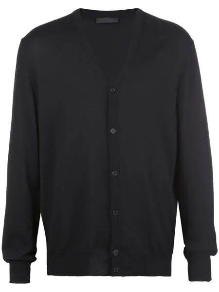 Кардиган с V-образным вырезом WARDROBE.NYC, черный