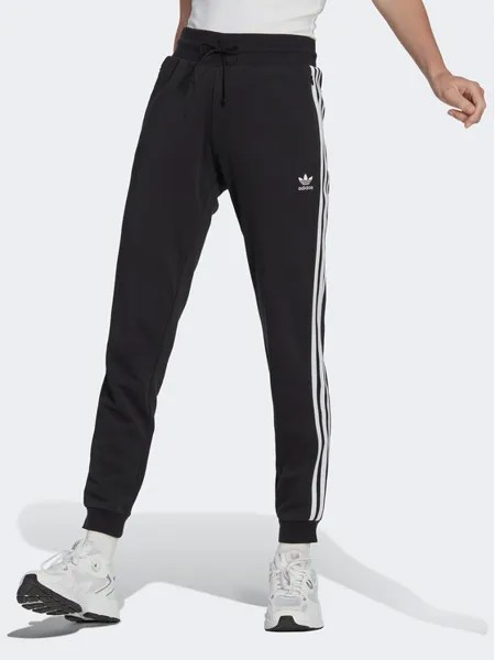 Спортивные брюки узкого кроя Adidas, черный