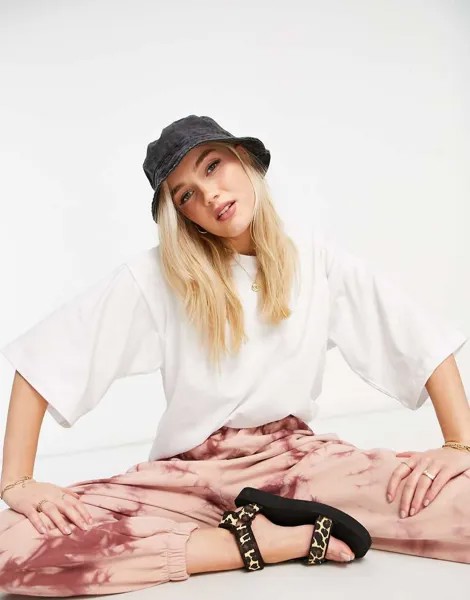 Свободная белая oversized-футболка ASOS DESIGN-Белый