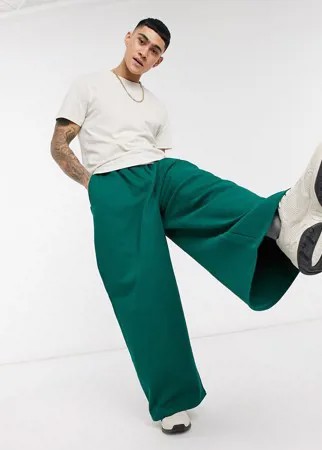 Темно-зеленые oversized-джоггеры с широкими штанинами ASOS DESIGN-Зеленый