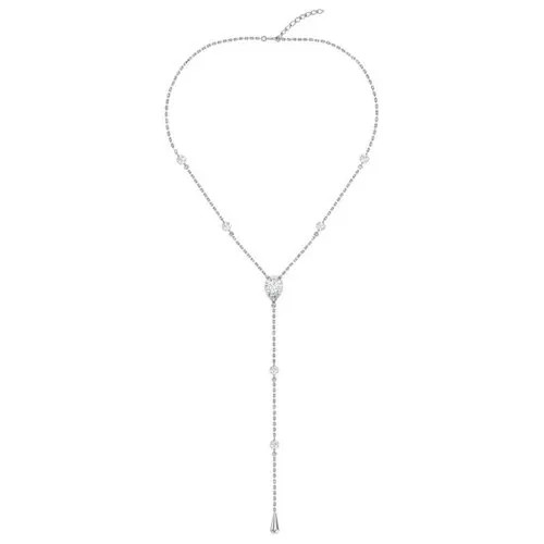 Серебряное колье-сотуар с бесцветными фианитами 0320321-00775 40