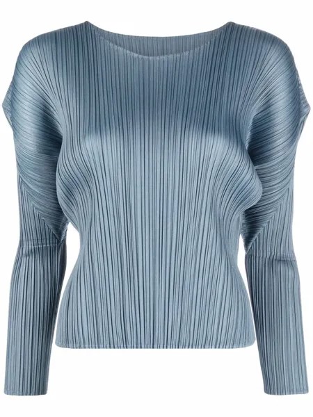 Pleats Please Issey Miyake плиссированная блузка Gusty