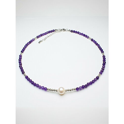 Чокер JEWELRY A VENTO, аметист, длина 50 см, фиолетовый