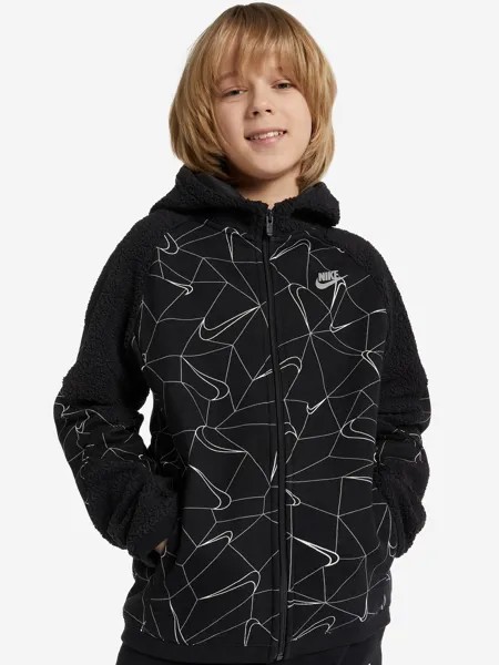 Джемпер флисовый для мальчиков Nike Sportswear Club, Черный