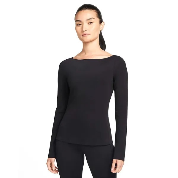 Лонгслив Nike Yoga Dri-Fit Luxe, черный