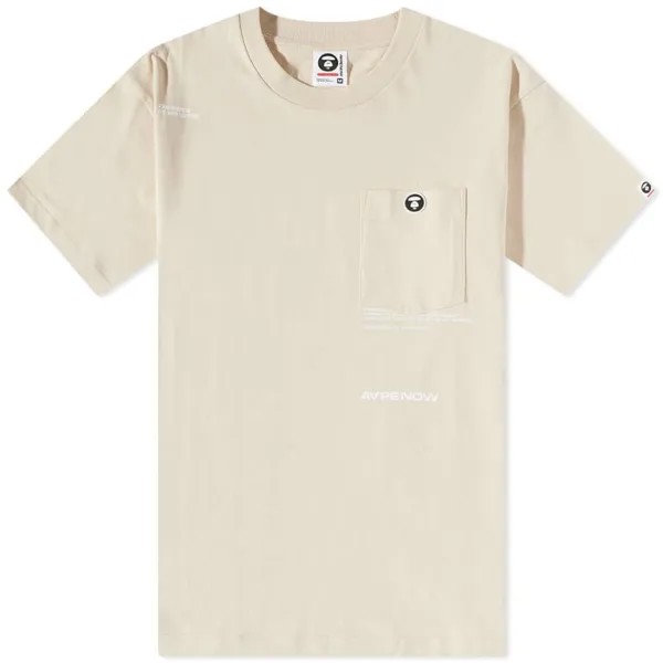 Силиконовая футболка с карманом для значка AAPE Now,  серый