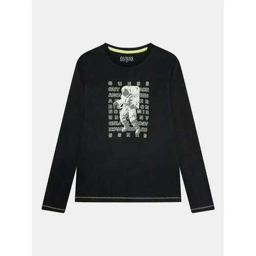 Лонгслив GUESS, размер 14Y [METY], черный