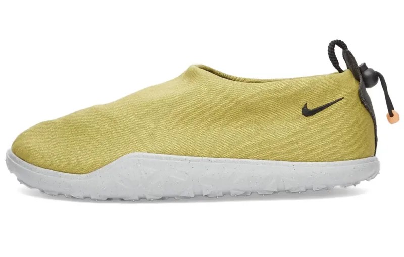 Слипоны из льняной ткани Nike ACG MOC, желто-зеленый/белый/черный