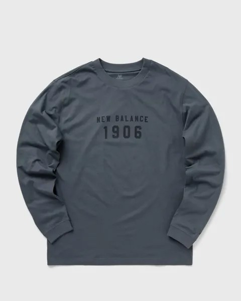 Футболка New Balance Sport Essentials Graphic Long Sleeve T-Shirt, цвет graphite (gt)