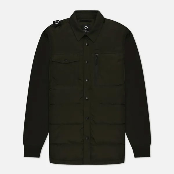 Мужская демисезонная куртка MA.Strum Softshell Down Quilt Overshirt оливковый, Размер XL