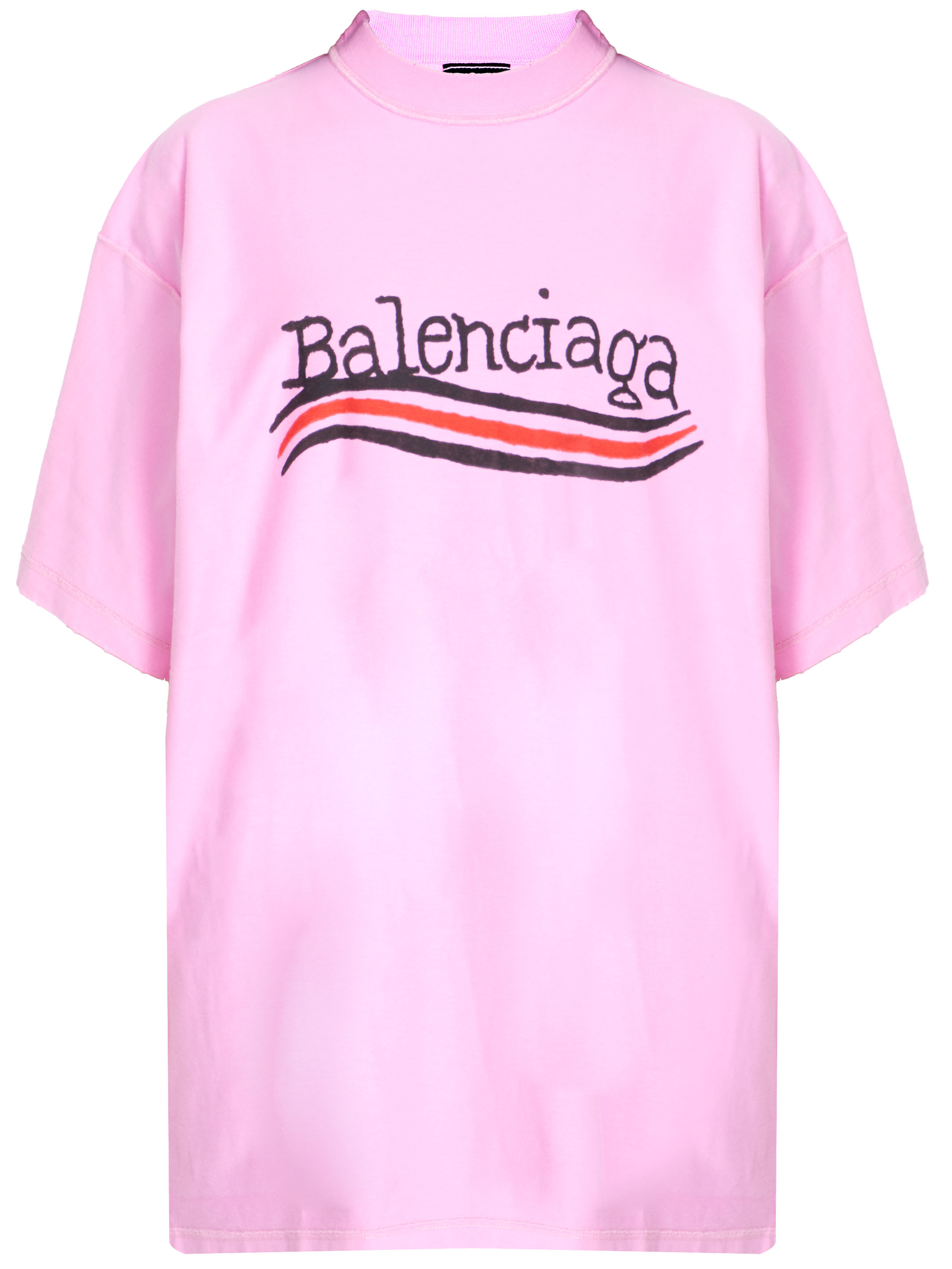 Футболка Balenciaga Logo, розовый
