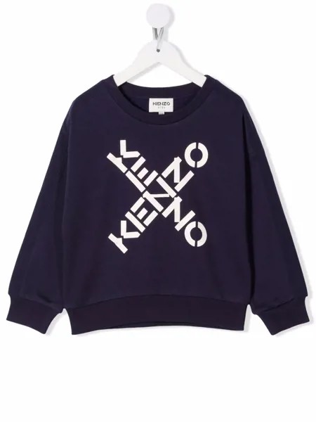 Kenzo Kids толстовка из джерси с логотипом