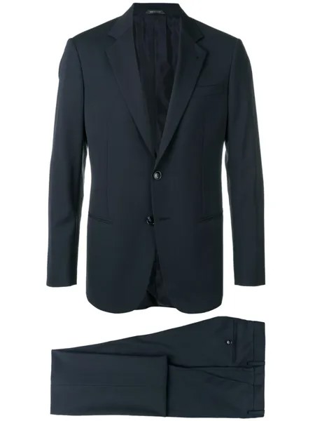 Giorgio Armani костюм-двойка кроя слим, синий