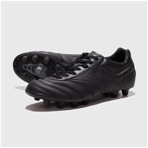 Бутсы Mizuno, футбольные, натуральная кожа, размер 6.5UK, черный