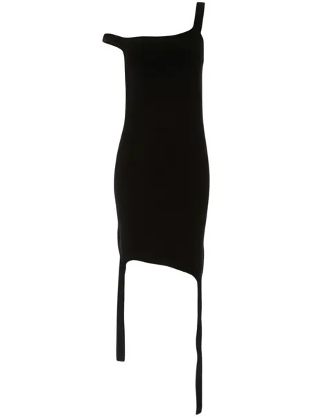 JW Anderson платье мини асимметричного кроя, черный