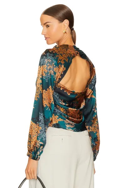 Блузка ASTR the Label x REVOLVE Draped, цвет Green & Rust Floral